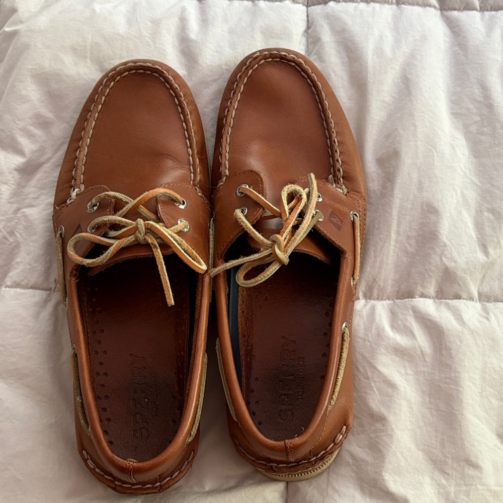 Sperry Men's Tan Leather Boat Shoes